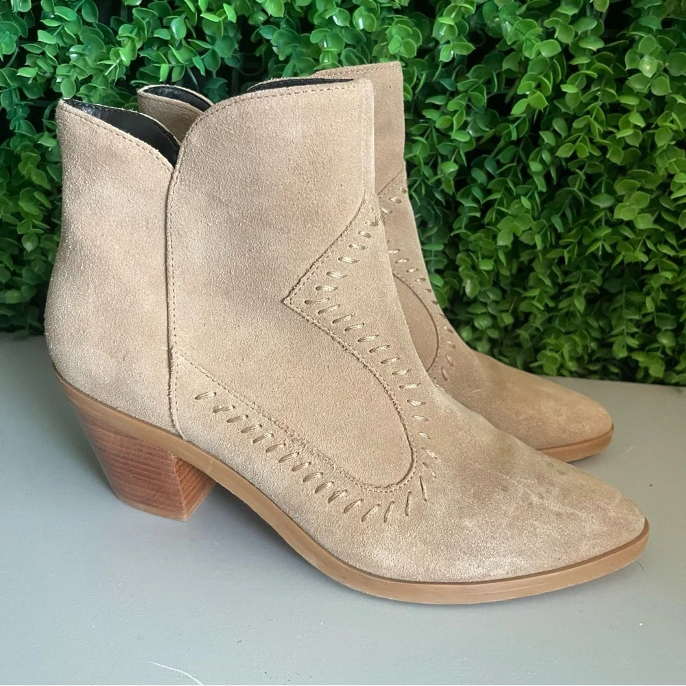 REBECCA MINKOFF Women's 6.5 Lulu Suede Ankle Boots